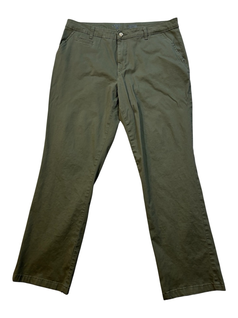 Lee Pants, Riders by Lee, Chinos Straight Leg, Army Green, Size 16, 34x31